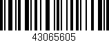 Código de barras (EAN, GTIN, SKU, ISBN): '43065605'
