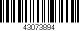 Código de barras (EAN, GTIN, SKU, ISBN): '43073894'