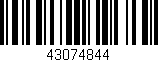 Código de barras (EAN, GTIN, SKU, ISBN): '43074844'