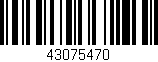 Código de barras (EAN, GTIN, SKU, ISBN): '43075470'