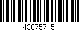 Código de barras (EAN, GTIN, SKU, ISBN): '43075715'