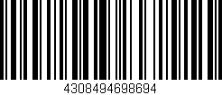 Código de barras (EAN, GTIN, SKU, ISBN): '4308494698694'
