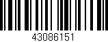 Código de barras (EAN, GTIN, SKU, ISBN): '43086151'