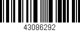 Código de barras (EAN, GTIN, SKU, ISBN): '43086292'