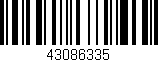Código de barras (EAN, GTIN, SKU, ISBN): '43086335'