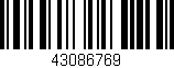 Código de barras (EAN, GTIN, SKU, ISBN): '43086769'