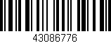 Código de barras (EAN, GTIN, SKU, ISBN): '43086776'