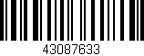 Código de barras (EAN, GTIN, SKU, ISBN): '43087633'