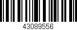 Código de barras (EAN, GTIN, SKU, ISBN): '43089556'
