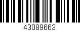 Código de barras (EAN, GTIN, SKU, ISBN): '43089663'