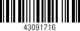 Código de barras (EAN, GTIN, SKU, ISBN): '43091716'