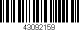 Código de barras (EAN, GTIN, SKU, ISBN): '43092159'