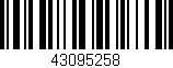 Código de barras (EAN, GTIN, SKU, ISBN): '43095258'