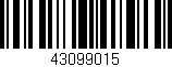 Código de barras (EAN, GTIN, SKU, ISBN): '43099015'