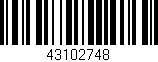 Código de barras (EAN, GTIN, SKU, ISBN): '43102748'