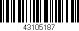 Código de barras (EAN, GTIN, SKU, ISBN): '43105187'