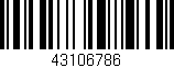 Código de barras (EAN, GTIN, SKU, ISBN): '43106786'