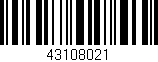 Código de barras (EAN, GTIN, SKU, ISBN): '43108021'