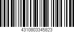 Código de barras (EAN, GTIN, SKU, ISBN): '4310803345823'