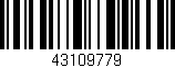 Código de barras (EAN, GTIN, SKU, ISBN): '43109779'