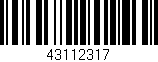 Código de barras (EAN, GTIN, SKU, ISBN): '43112317'