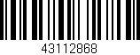 Código de barras (EAN, GTIN, SKU, ISBN): '43112868'