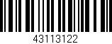 Código de barras (EAN, GTIN, SKU, ISBN): '43113122'