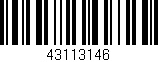 Código de barras (EAN, GTIN, SKU, ISBN): '43113146'