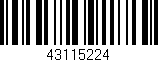 Código de barras (EAN, GTIN, SKU, ISBN): '43115224'