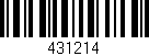 Código de barras (EAN, GTIN, SKU, ISBN): '431214'