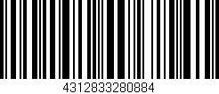 Código de barras (EAN, GTIN, SKU, ISBN): '4312833280884'