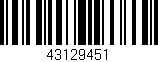 Código de barras (EAN, GTIN, SKU, ISBN): '43129451'