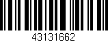 Código de barras (EAN, GTIN, SKU, ISBN): '43131662'