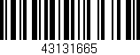 Código de barras (EAN, GTIN, SKU, ISBN): '43131665'