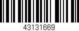 Código de barras (EAN, GTIN, SKU, ISBN): '43131669'