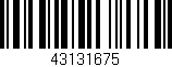 Código de barras (EAN, GTIN, SKU, ISBN): '43131675'
