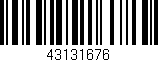 Código de barras (EAN, GTIN, SKU, ISBN): '43131676'
