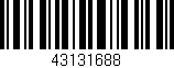 Código de barras (EAN, GTIN, SKU, ISBN): '43131688'