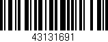 Código de barras (EAN, GTIN, SKU, ISBN): '43131691'