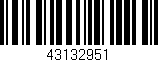 Código de barras (EAN, GTIN, SKU, ISBN): '43132951'