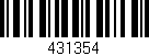 Código de barras (EAN, GTIN, SKU, ISBN): '431354'