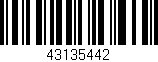 Código de barras (EAN, GTIN, SKU, ISBN): '43135442'