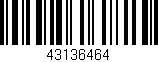 Código de barras (EAN, GTIN, SKU, ISBN): '43136464'