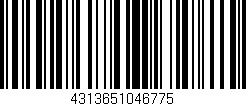 Código de barras (EAN, GTIN, SKU, ISBN): '4313651046775'