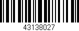 Código de barras (EAN, GTIN, SKU, ISBN): '43138027'