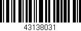 Código de barras (EAN, GTIN, SKU, ISBN): '43138031'