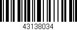 Código de barras (EAN, GTIN, SKU, ISBN): '43138034'