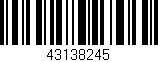 Código de barras (EAN, GTIN, SKU, ISBN): '43138245'