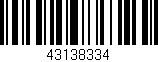 Código de barras (EAN, GTIN, SKU, ISBN): '43138334'