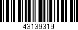 Código de barras (EAN, GTIN, SKU, ISBN): '43139319'